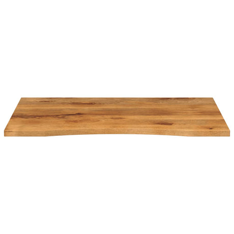 Vidaxl bureaublad met ronding 100x80x2,5 cm massief ruw mangohout