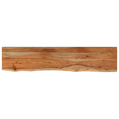 Vidaxl wandschap rechthoekig natuurlijke rand 110x20x2,5 cm acaciahout