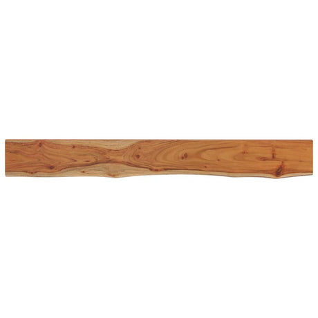 Vidaxl wandschap rechthoekig natuurlijke rand 140x20x2,5 cm acaciahout
