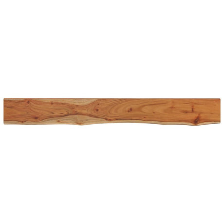 Vidaxl wandschap rechthoekig natuurlijke rand 160x20x2,5 cm acaciahout