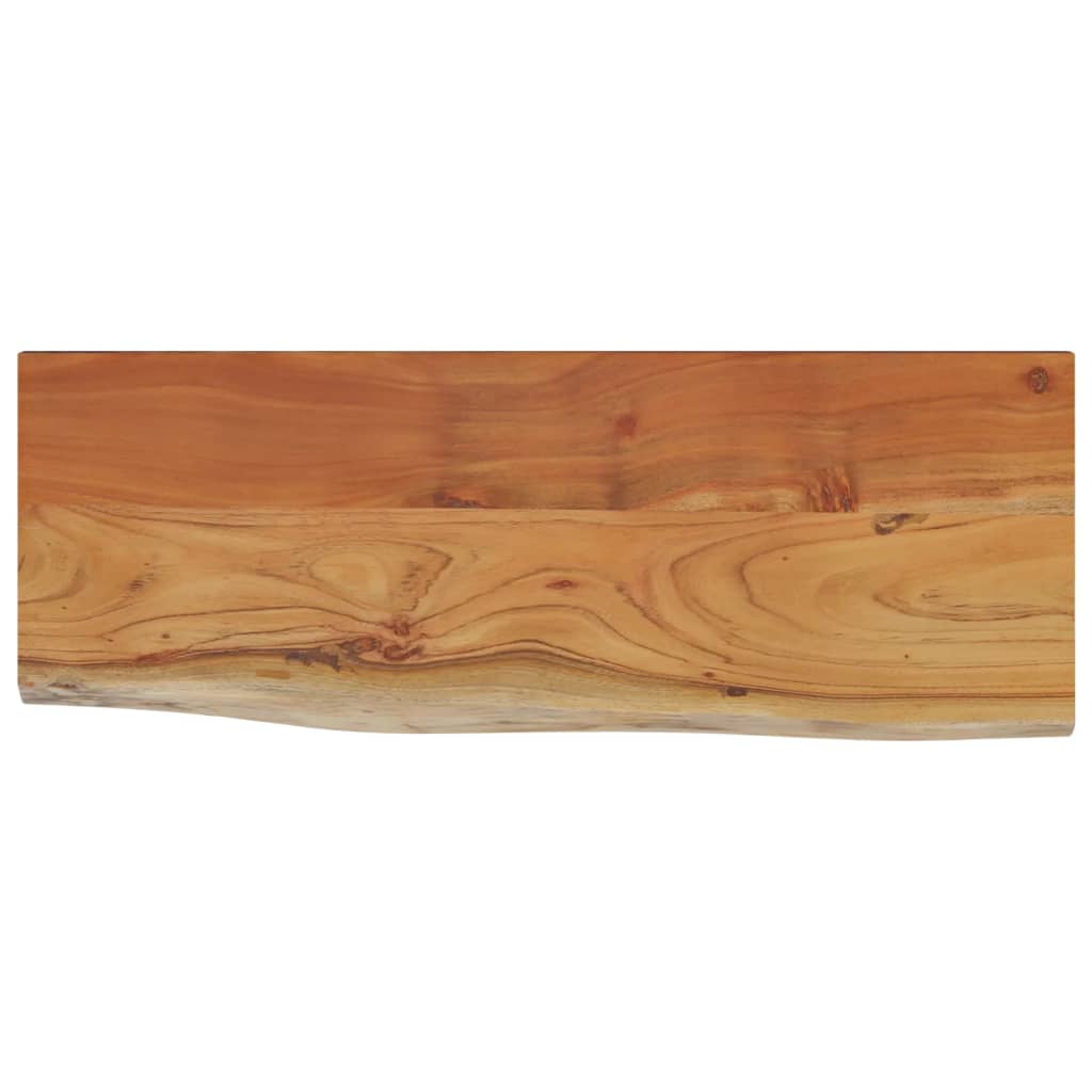 Vidaxl wandschap rechthoekig natuurlijke rand 70x30x2,5 cm acaciahout