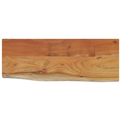 Vidaxl wandschap rechthoekig natuurlijke rand 70x30x2,5 cm acaciahout
