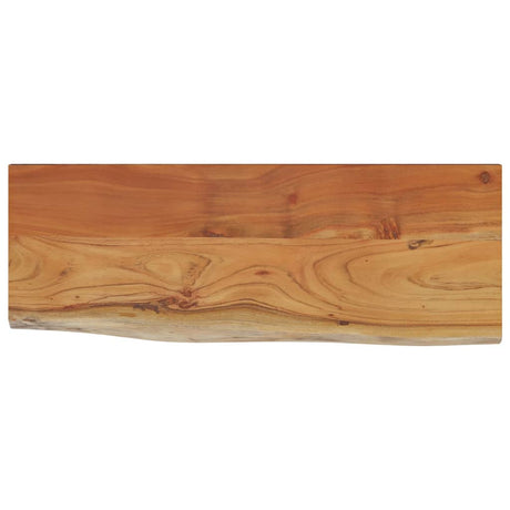 Vidaxl wandschap rechthoekig natuurlijke rand 80x30x2,5 cm acaciahout