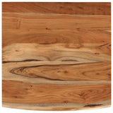 Vidaxl wandschap vierkant natuurlijke rand 40x40x2,5 cm acaciahout