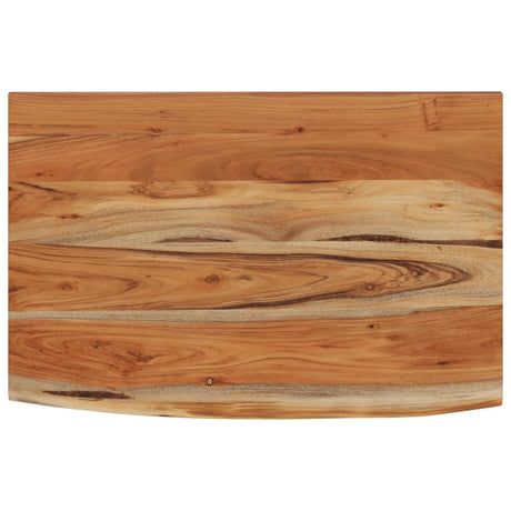 Vidaxl wandschap rechthoekig natuurlijke rand 60x40x2,5 cm acaciahout