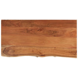 Vidaxl tafelblad rechthoekig natuurlijke rand 80x40x2,5 cm acaciahout