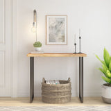 Vidaxl tafelblad rechthoekig natuurlijke rand 80x40x2,5 cm acaciahout