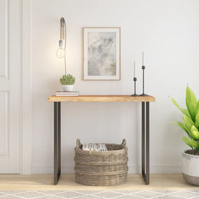 Vidaxl tafelblad rechthoekig natuurlijke rand 80x40x2,5 cm acaciahout