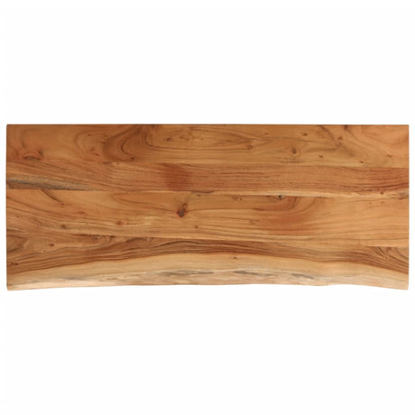 Vidaxl tafelblad rechthoekig natuurlijke rand 100x40x2,5 cm acaciahout