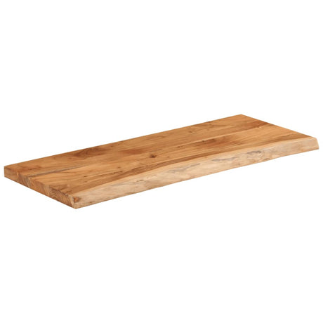 Vidaxl tafelblad rechthoekig natuurlijke rand 100x40x2,5 cm acaciahout
