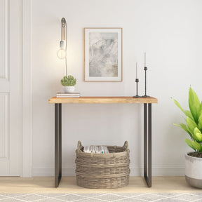 Vidaxl tafelblad rechthoekig natuurlijke rand 100x40x2,5 cm acaciahout