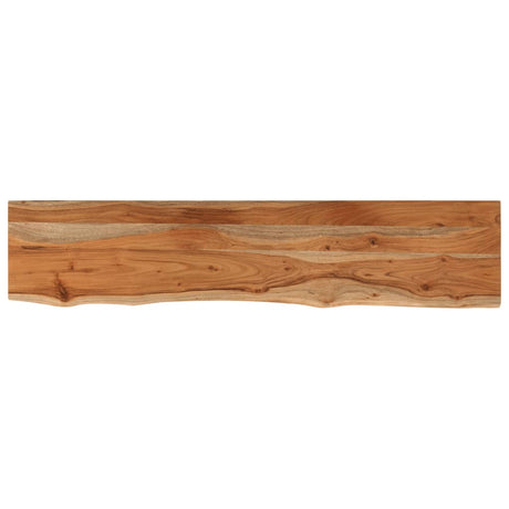 Vidaxl tafelblad rechthoekig natuurlijke rand 180x40x2,5 cm acaciahout