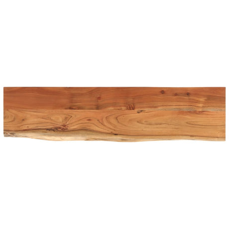 Vidaxl wandschap rechthoekig natuurlijke rand 80x20x3,8 cm acaciahout