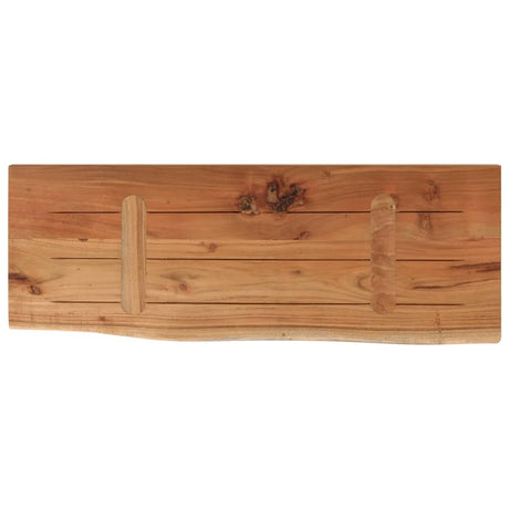Vidaxl wandschap rechthoekig natuurlijke rand 70x30x3,8 cm acaciahout