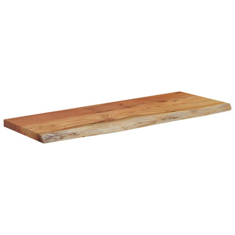 Vidaxl wandschap rechthoekig natuurlijke rand 80x30x3,8 cm acaciahout