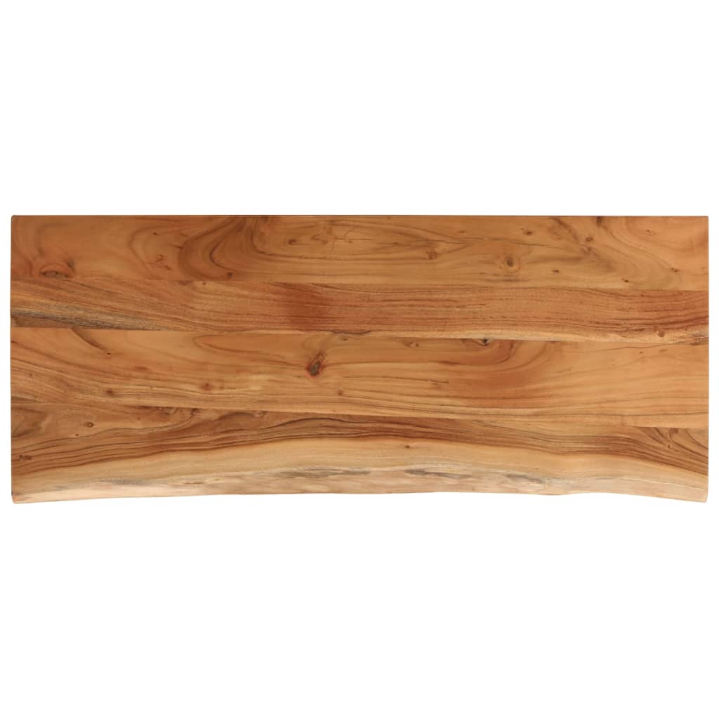 Vidaxl tafelblad rechthoekig natuurlijke rand 90x40x3,8 cm acaciahout