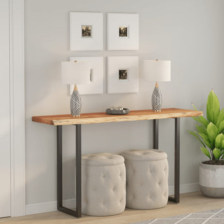 Vidaxl tafelblad rechthoekig natuurlijke rand 180x40x3,8 cm acaciahout