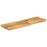 Vidaxl tafelblad met natuurlijke rand 120x30x2,5 cm massief mangohout