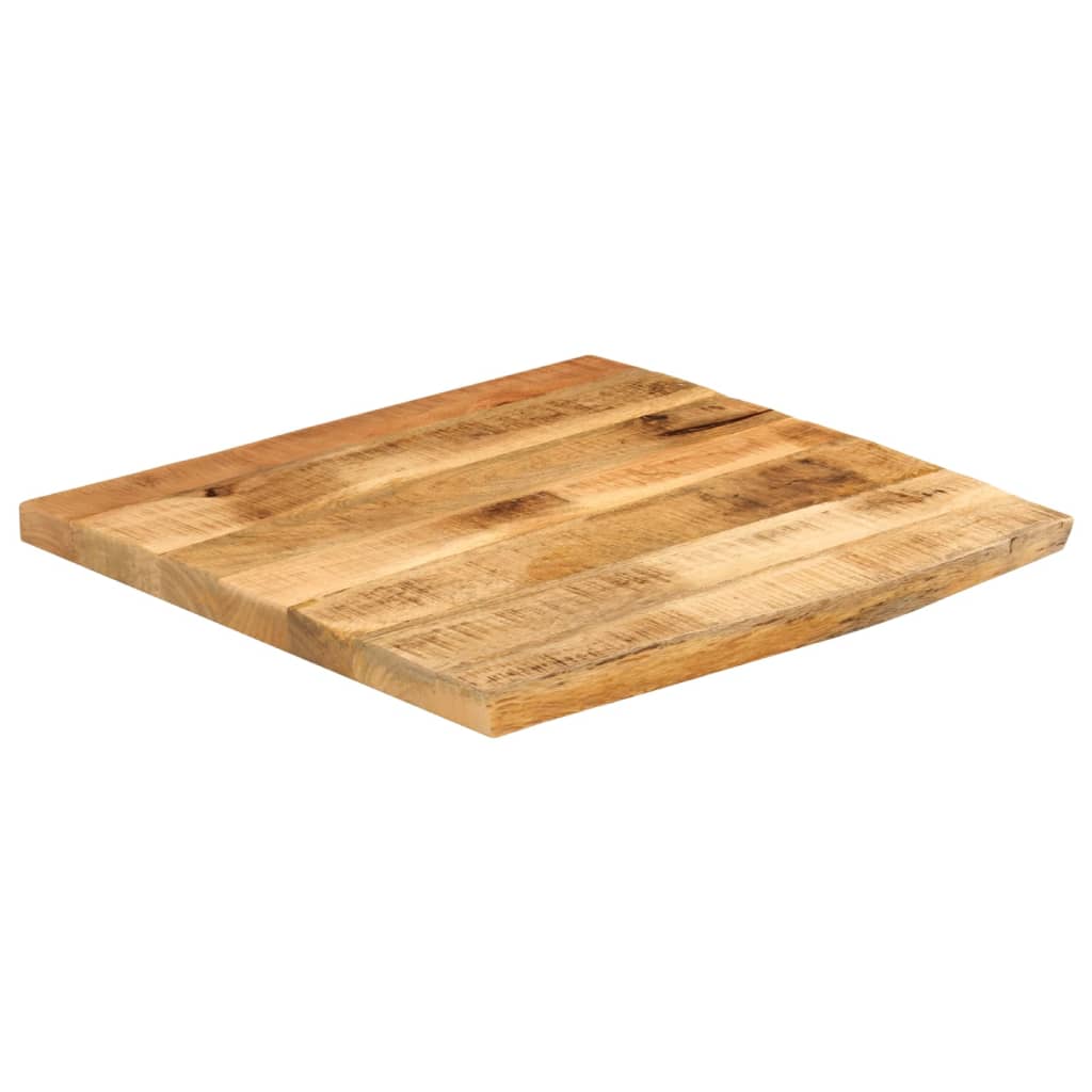 Vidaxl tafelblad met natuurlijke rand 80x80x2,5 cm massief mangohout
