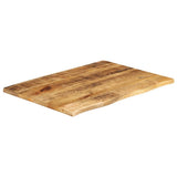 Vidaxl tafelblad met natuurlijke rand 80x60x3,8 cm massief mangohout