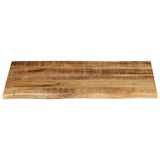 Vidaxl tafelblad met natuurlijke rand 80x60x3,8 cm massief mangohout