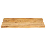 Vidaxl tafelblad met natuurlijke rand 100x80x2,5 cm massief mangohout