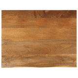 Vidaxl tafelblad met natuurlijke rand 90x80x2,5 cm massief mangohout