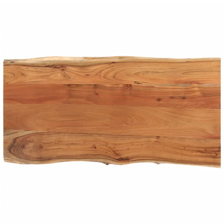Vidaxl tafelblad rechthoekig natuurlijke rand 80x40x2,5 cm acaciahout