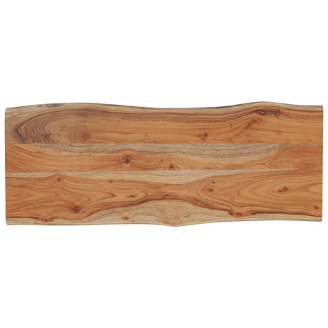 Vidaxl tafelblad rechthoekig natuurlijke rand 100x40x2,5 cm acaciahout