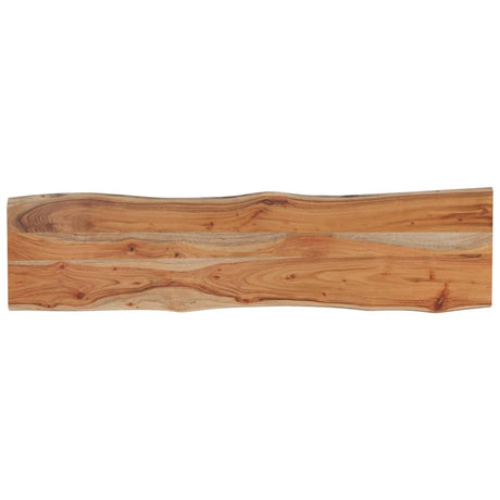 Vidaxl tafelblad rechthoekig natuurlijke rand 160x40x2,5 cm acaciahout