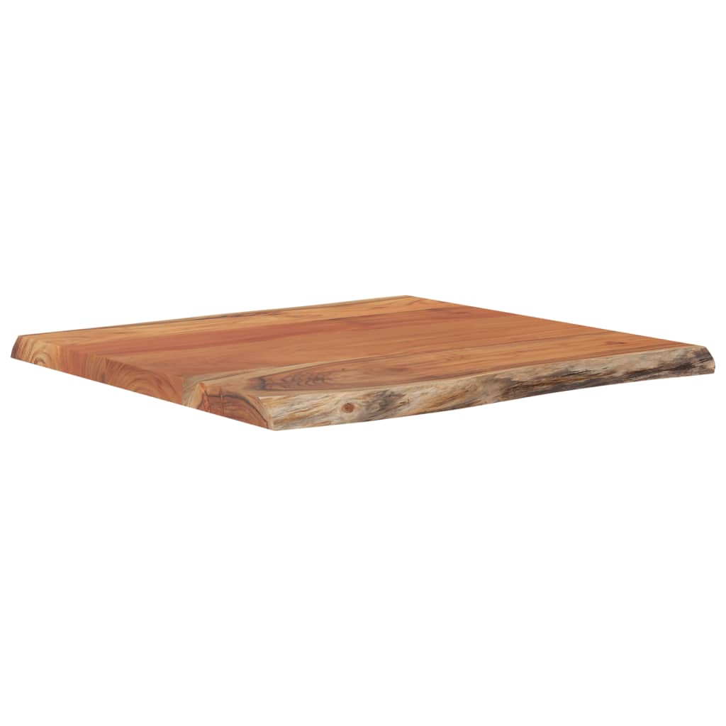 Vidaxl tafelblad vierkant natuurlijke rand 60x60x2,5 cm acaciahout