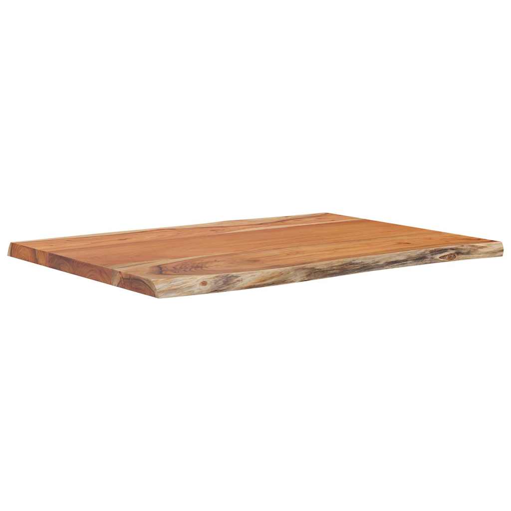 Vidaxl tafelblad rechthoekig natuurlijke rand 80x60x2,5 cm acaciahout