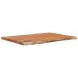 Vidaxl tafelblad rechthoekig natuurlijke rand 80x60x2,5 cm acaciahout
