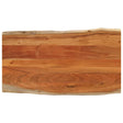 Vidaxl tafelblad rechthoekig natuurlijke rand 100x60x2,5 cm acaciahout