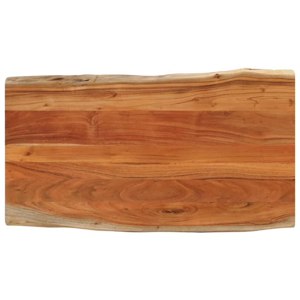 Vidaxl tafelblad rechthoekig natuurlijke rand 100x60x2,5 cm acaciahout