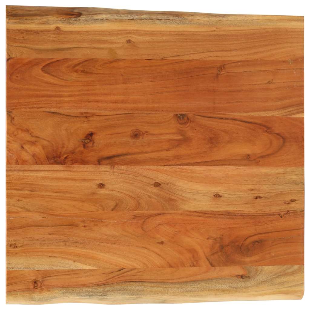 Vidaxl tafelblad vierkant natuurlijke rand 80x80x2,5 cm acaciahout