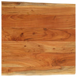 Vidaxl tafelblad vierkant natuurlijke rand 80x80x2,5 cm acaciahout