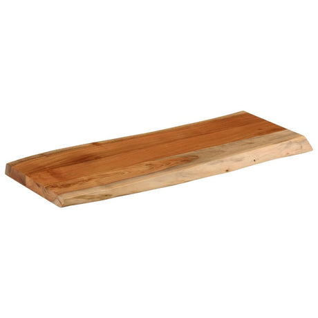 Vidaxl tafelblad rechthoekig natuurlijke rand 80x40x3,8 cm acaciahout