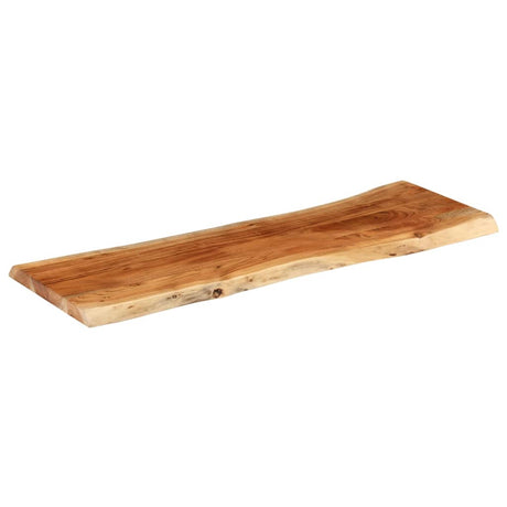 Vidaxl tafelblad rechthoekig natuurlijke rand 140x40x3,8 cm acaciahout