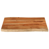 Vidaxl tafelblad rechthoekig natuurlijke rand 70x60x3,8 cm acaciahout
