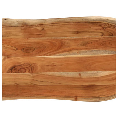 Vidaxl tafelblad rechthoekig natuurlijke rand 80x60x3,8 cm acaciahout
