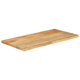 Vidaxl tafelblad met natuurlijke rand 110x60x3,8 cm massief mangohout