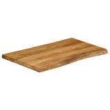 Vidaxl tafelblad met natuurlijke rand 80x60x2,5 cm massief mangohout