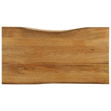 Vidaxl tafelblad met natuurlijke rand 100x60x2,5 cm massief mangohout