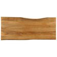 Vidaxl tafelblad met natuurlijke rand 140x60x2,5 cm massief mangohout