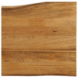 Vidaxl tafelblad met natuurlijke rand 40x40x3,8 cm massief mangohout