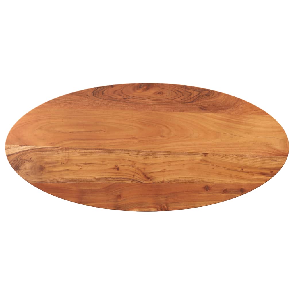 Vidaxl tafelblad ovaal 110x50x2,5 cm massief acaciahout