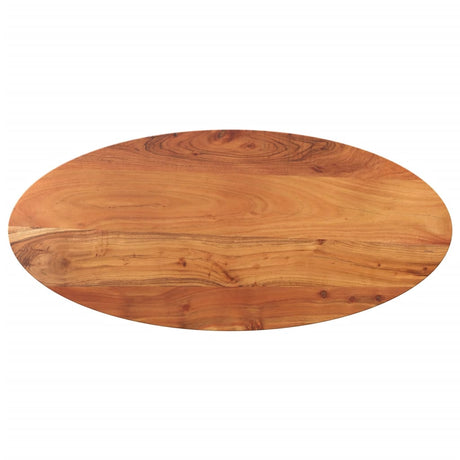 Vidaxl tafelblad ovaal 120x63,8,5 cm massief acaciahout