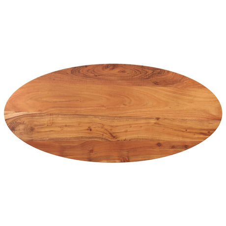 Vidaxl tafelblad ovaal 140x60x3,8 cm massief acaciahout