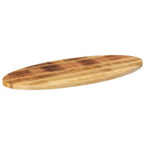 Vidaxl tafelblad ovaal 110x40x3,8 cm massief mangohout